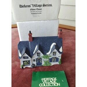 Dept 56 Dickens Village - Oliver Twist Brownlow House #56-55530 Gray Blue W Box